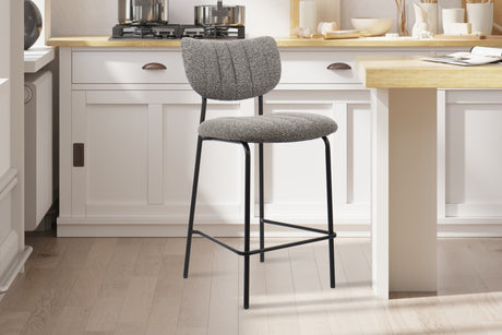 Chaise de comptoir Antura Tissu Ote Lisa 456 Gris foncé - vue 2