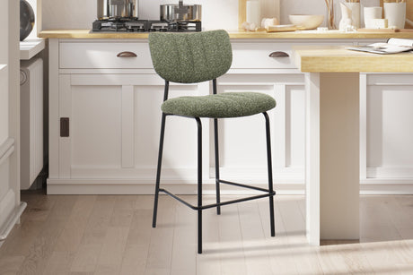Chaise de comptoir Antura Tissu Ote Lisa 356 Vert - vue 2