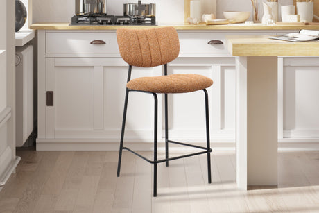 Chaise de comptoir Antura Tissu Ote Lisa 251 Orange - vue 2