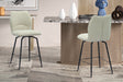 Chaise de comptoir Lara Tissu Ote Sea 140 Pivotant Ecru
