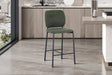 Chaise de comptoir Sophia Tissu Vert