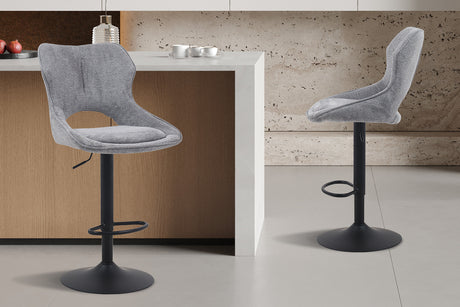 Chaise de bar Mori Tissu Ote Share 456 Gris foncé - vue 2