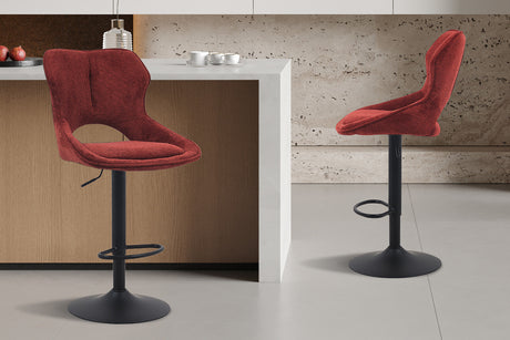 Chaise de bar Mori Tissu Ote Share 230 Rouge - vue 2