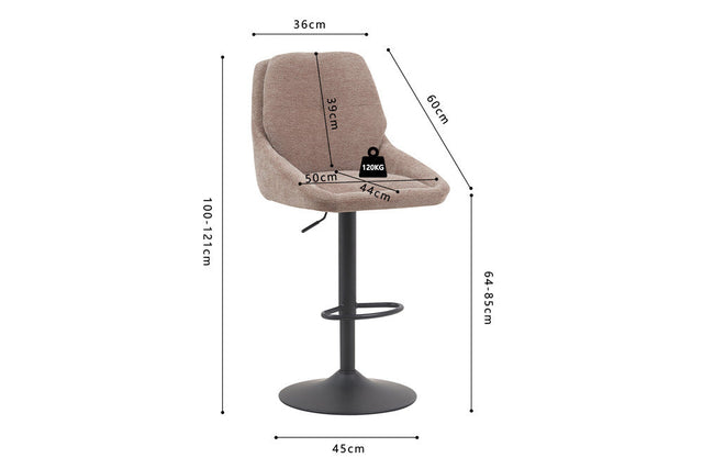 Chaise de bar Sabine - dimensions
