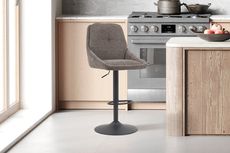 Chaise de bar Sabine Tissu Ote Sea 456 Pivotant Gris