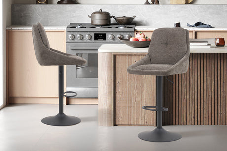 Chaise de bar Sabine Tissu Ote Sea 456 Pivotant Gris - vue 2