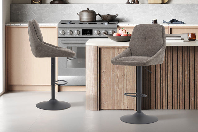 Chaise de bar Sabine Tissu Ote Sea 456 Pivotant Gris - vue 2
