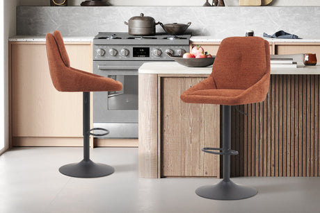 Chaise de bar Sabine Tissu Ote Sea 500 Pivotant Rouille - vue 2