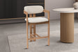 Chaise de comptoir Camille Frêne Naturel Ote Milan 103 Beige
