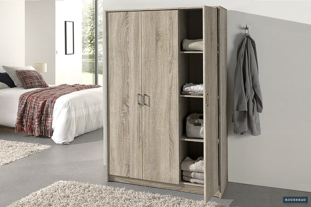 Armoire Ray 3 portes Sonoma