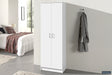 Armoire de rangement Ray 2 portes 4 étagères Blanc