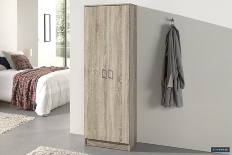Armoire de rangement Ray 2 portes 4 étagères Sonoma