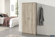 Armoire de rangement Ray 2 portes 4 étagères Sonoma