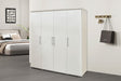 Armoire Mike 4 portes Blanc