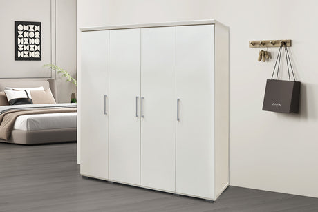Armoire Mike 4 portes Blanc