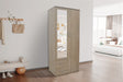 Armoire Marc 2 portes avec miroir Sonoma