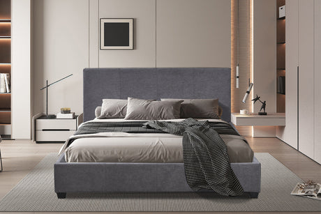 Lit Roma 160x200 Tissu Gris