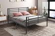 Lit Sammy 160x200 Métal Gris foncé