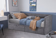 Lit Parma 90x200 Tissu Gris
