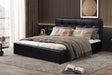Lit Coffre Porto 160x200 PU Noir