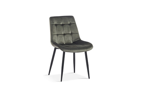 Chaise Juta Velours Vert - vue 2