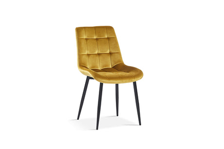 Chaise Juta Velours Or - vue 2