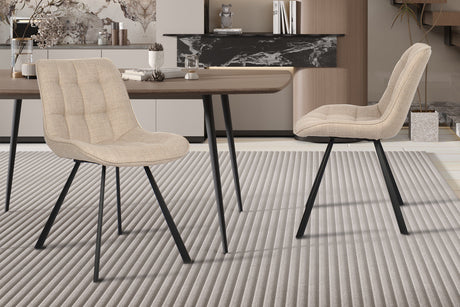 Chaise Ariba Ote Tissu Montego 178 Beige/Gris clair