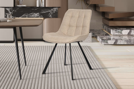 Chaise Ariba Ote Tissu Montego 178 Beige/Gris clair - vue 2