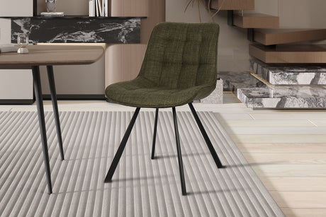 Chaise Ariba Ote Tissu Montego 350 Vert - vue 2