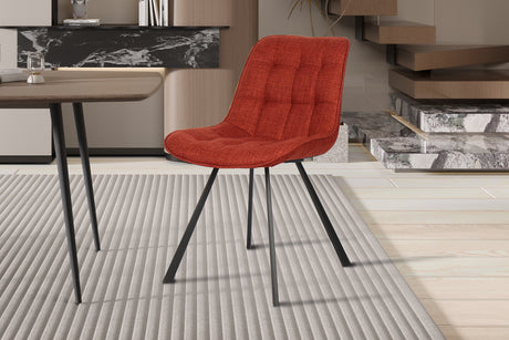 Chaise Ariba Ote Tissu Montego 253 Rouge - vue 2