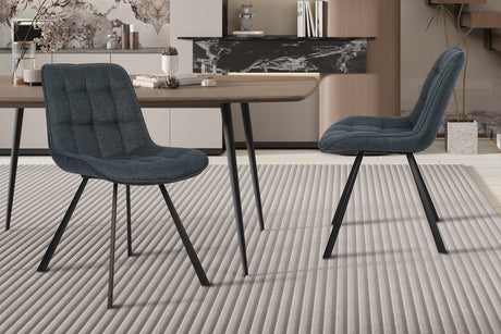 Chaise Ariba Ote Tissu Montego 303 Bleu foncé
