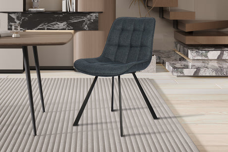 Chaise Ariba Ote Tissu Montego 303 Bleu foncé - vue 2
