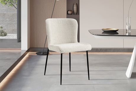 Chaise Lisa Bouclé Ecru - vue 2
