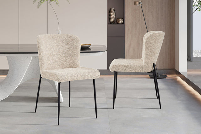 Chaise Lisa Bouclé Beige