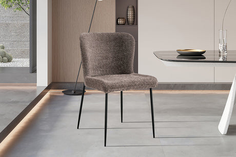 Chaise Lisa Bouclé Sable - vue 2