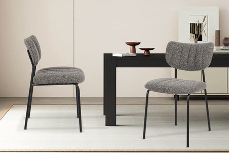 Chaise Antura Tissu Ote Lisa 456 Gris foncé
