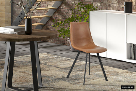 Chaise Oslo PU Cognac