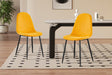 Chaise Boy Velours Jaune