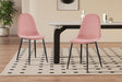 Chaise Boy Velours Rose