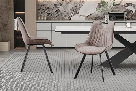Chaise Pablo PU Micro fibre Gris