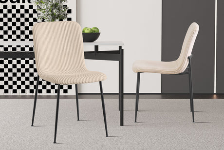 Chaise Alice Corduroy Beige