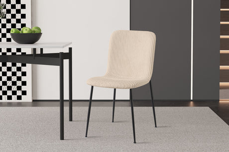 Chaise Alice Corduroy Beige - vue 2
