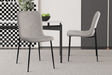 Chaise Alice Corduroy Gris clair