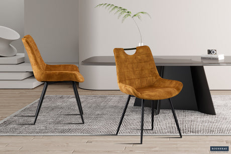 Chaise Nina Velours Or