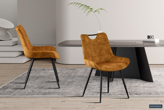 Chaise Nina Velours Or