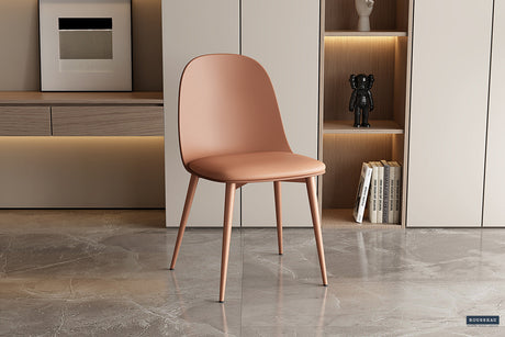 Chaise Jasmin Assise PP Coussin PU Terracotta - vue 2
