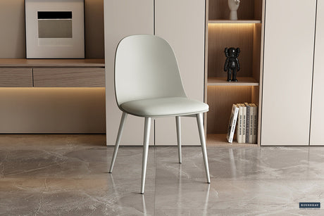 Chaise Jasmin Assise PP Coussin PU Gris-vert - vue 2