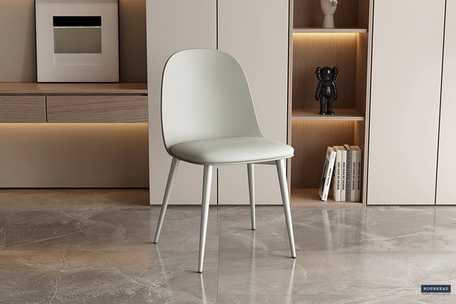 Chaise Jasmin Assise PP Coussin PU Gris-vert - vue 2