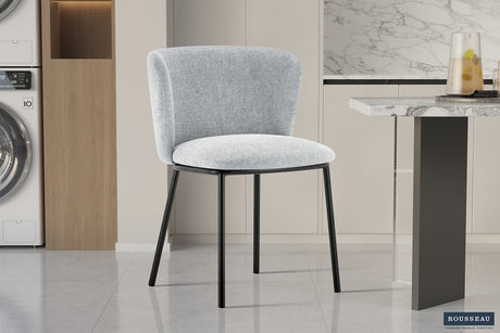 Chaise Arthur Tissu Ote Belfast 41 Gris clair - vue 2