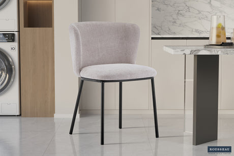 Chaise Arthur Tissu Ote Belfast 23 Beige - vue 2